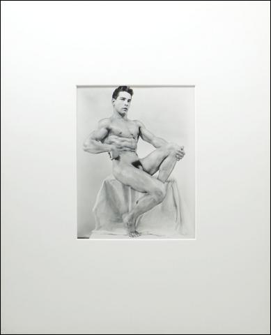 Al Urban Nude Jules Bacon Iconic Male Physique B&W Studio Photograph image 2