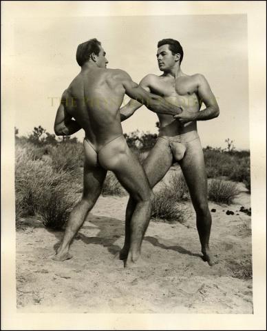 Mathews vs Carr AMG/Mizer Location Male Duo Wrestling Physique Photo