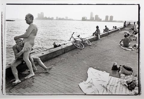 Michael Ackerman "The West Side Highway Piers" 1995 Silver Gelatin Photograph image 1