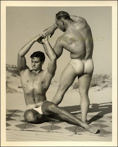 Poling vs McPike Male Duo Location Bruce Bellas B&W Photograph