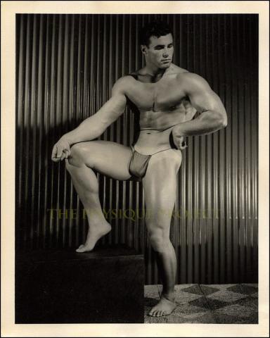 Bodybuilder Keith Stephan Bruce of LA Classic Posing Strap Physique Photo