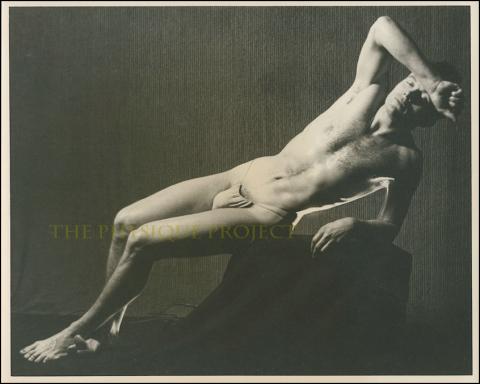 George Quaintance B&W Scotty Bowers Posing Strap B&W Physique Photograph