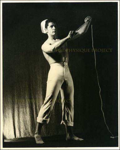 Quaintance Bill Bredlau Sailor Man Painting Reference B&W Studio Photo