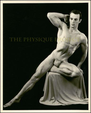 Whitman/WPG Classic Wayne Hubble Male Studio B&W Physique Photo