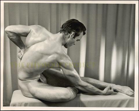 Wayne Hubble Mid-Century Whitman/WPG B&W Studio Male Physique Photograph