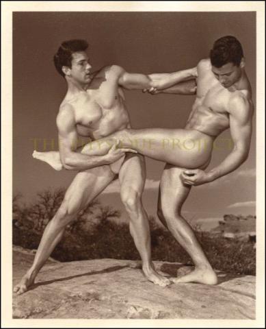 Dardanis & Rotolante Western Photography Guild Male Duo B&W Location Photo