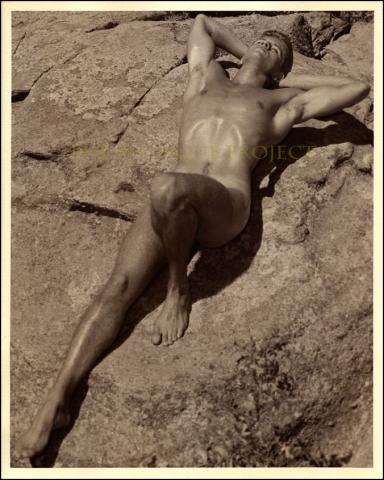 Mark Nixon Nude Male WPG/Whitman Sepia Location Photograph